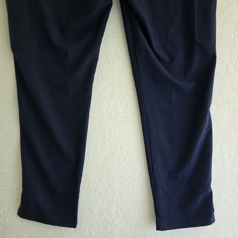 FIGS‎ Scrub Pants Navy Blue L Technical Collection Drawstring Pockets